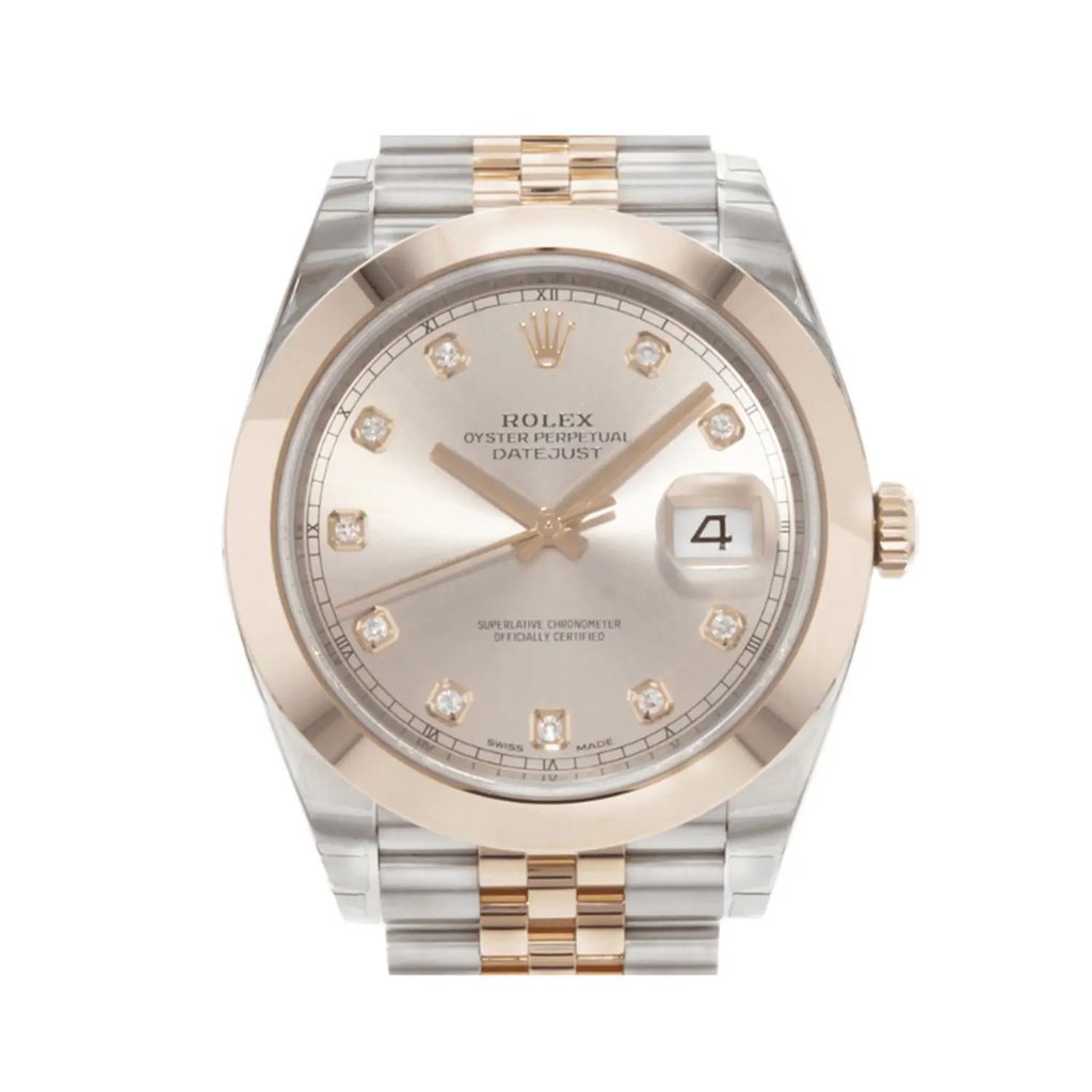 Up Close Front Facing Picture Of Rolex 126301 Stainless Steel Watch Unworn Condition