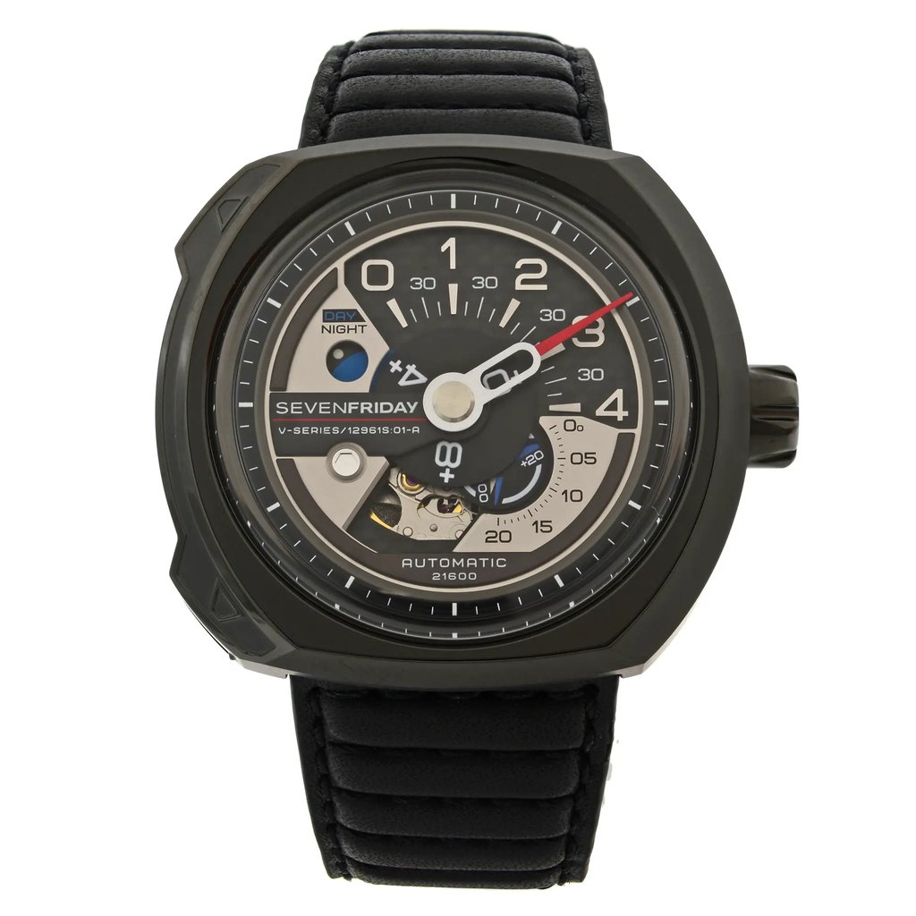 Front Full View Of SEVENFRIDAY V3/01 Stainless Steel Watch Unworn Condition {Product Condition}
