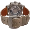 Back View Of {Caseback} Back Case And Closed Leather Band Of Porsche Design 6612.11/3 Watch Pre Owned Condition