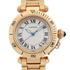 Up Close Front Facing Picture Of Cartier Ref.1035.1 Yellow Gold Watch Pre Owned Condition