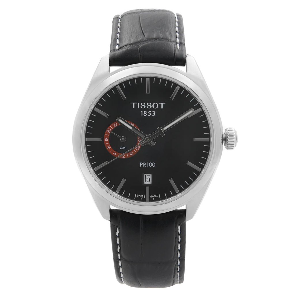 Front Full View Of Tissot T101.452.16.051.00 Stainless Steel Watch New With Defects Condition {Product Condition}