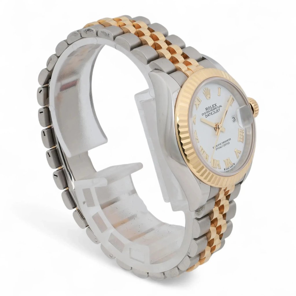 View Of Opposite Crown Facing Side Of Rolex 279173 chij Stainless Steel Watch Pre Owned Condition
