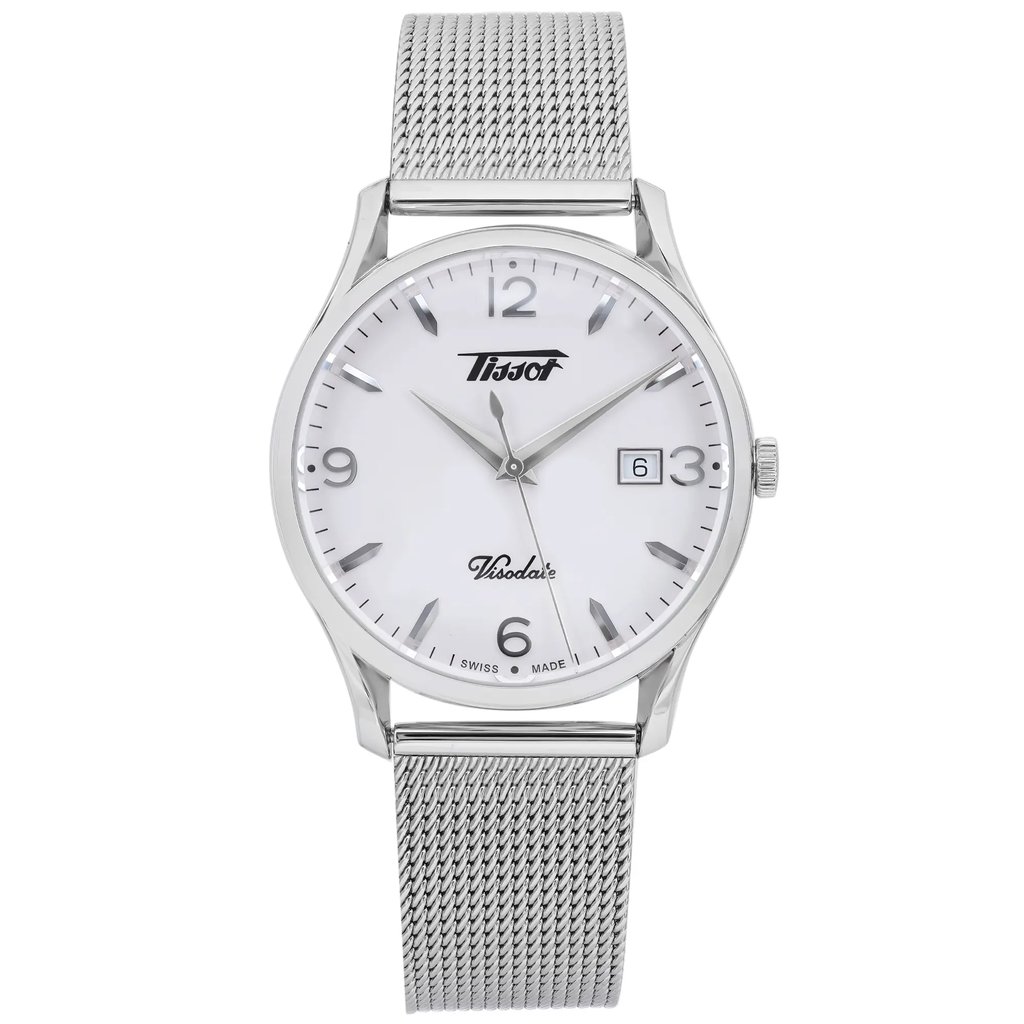 Front Full View Of Tissot  T1184101127700 Stainless Steel Watch Unworn Condition Excellent