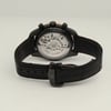 Back View Of Exhibition Back Case And Closed Leather Band Of OMEGA 311.63.44.51.06.001 Watch Pre Owned Condition