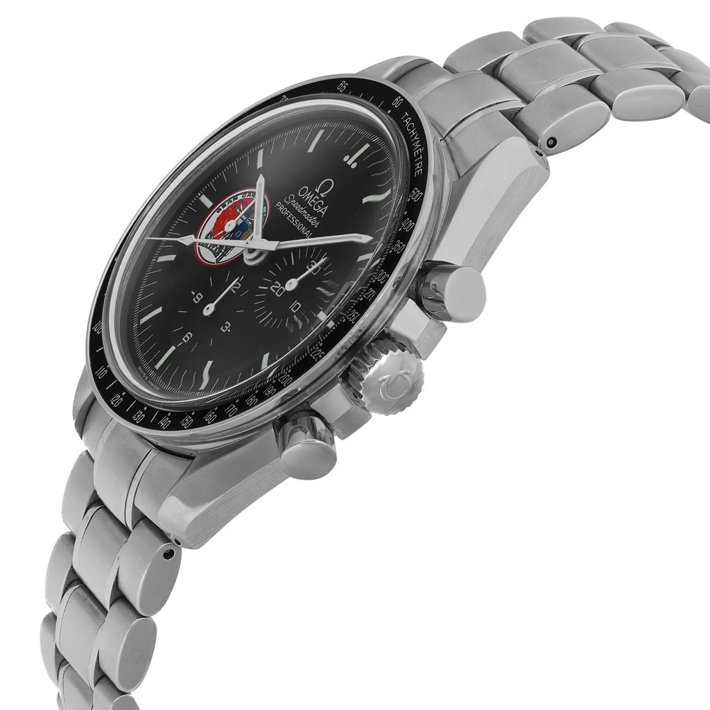 View Of Crown Facing Side Of OMEGA 3597.22.00 Stainless Steel Watch Pre Owned Condition