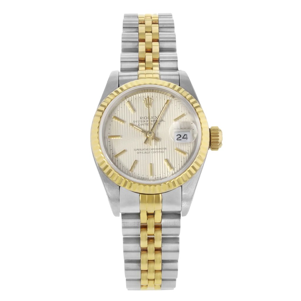 Front Full View Of Rolex 69173 Stainless Steel Watch Pre Owned Condition {Product Condition}