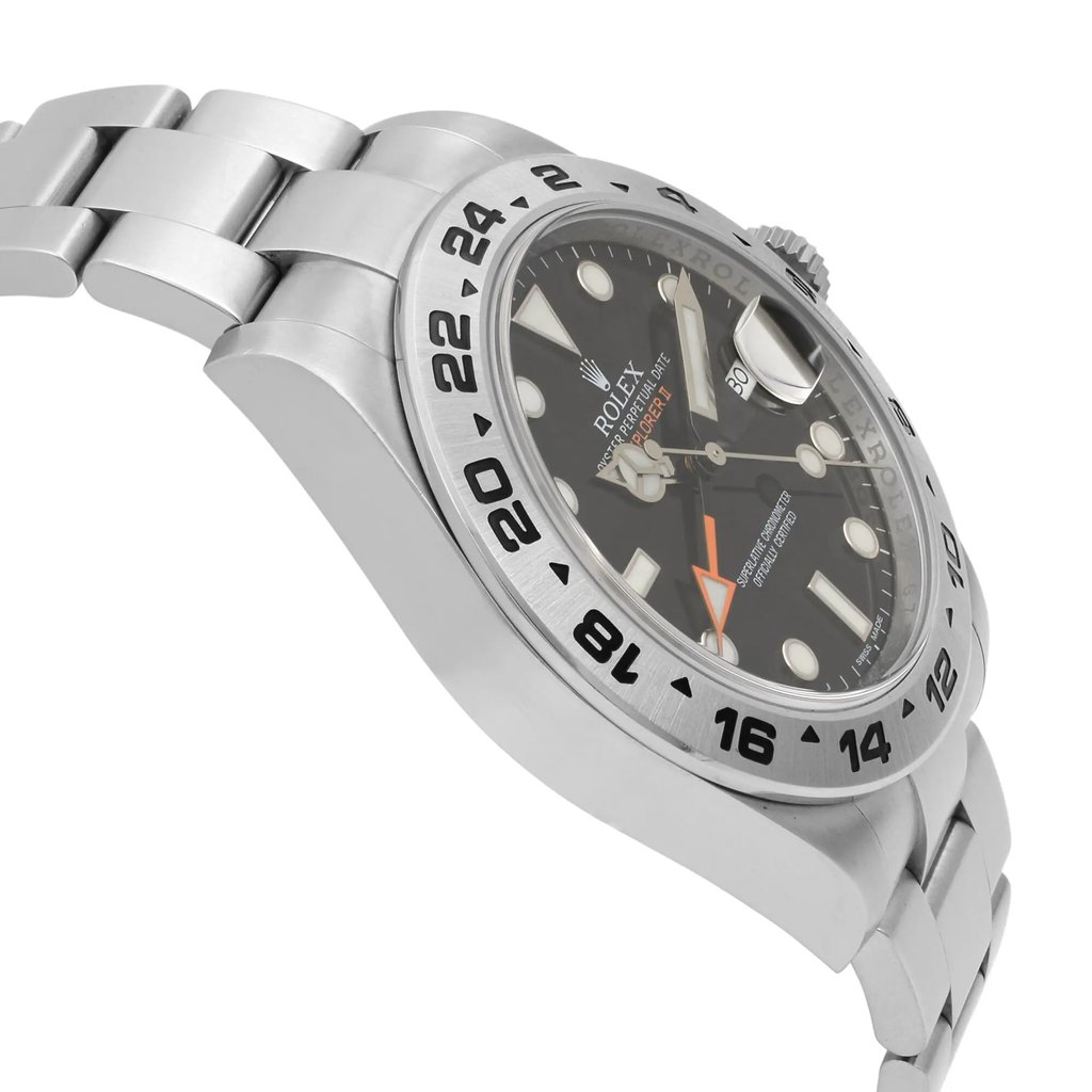 View Of Opposite Crown Facing Side Of Rolex 216570 Stainless Steel Watch Pre Owned Condition