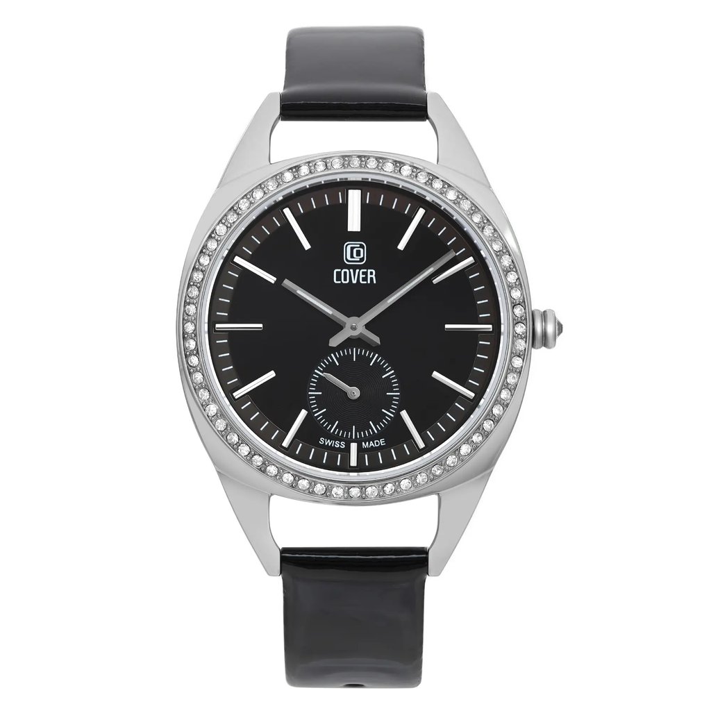Front Full View Of COVER Co177.01 Stainless Steel Watch Display Model Condition {Product Condition}