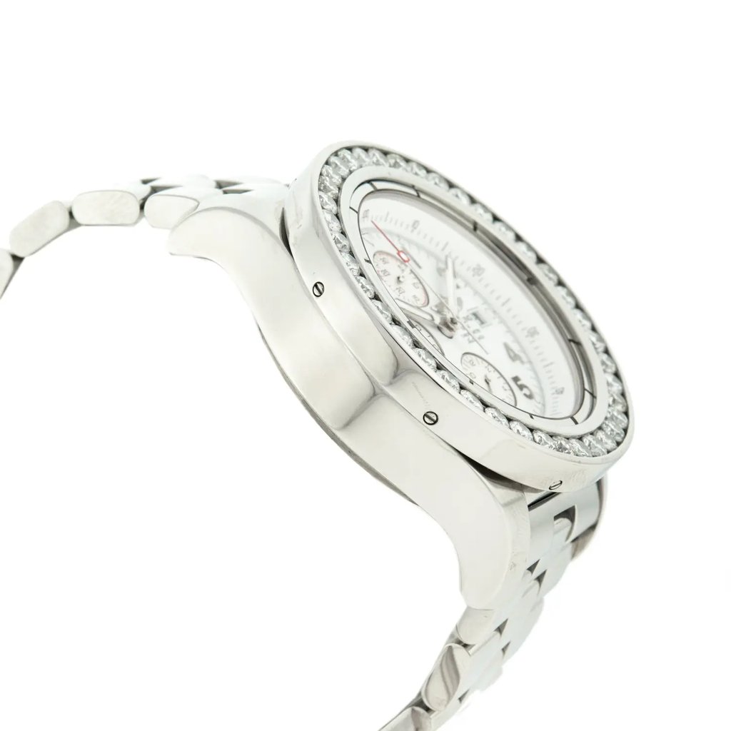 View Of Opposite Crown Facing Side Of Breitling A1337011/A660-135A Stainless Steel Watch Pre Owned Condition