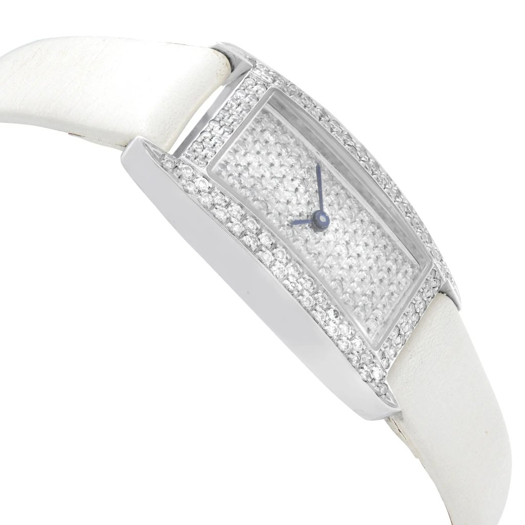 View Of Opposite Crown Facing Side Of Vicence N/A White Gold Watch Pre Owned Condition