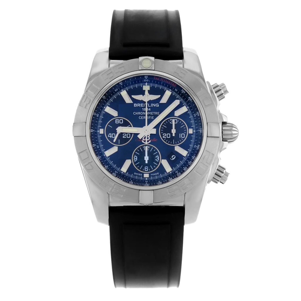 Front Full View Of Breitling AB011012/C789 Stainless Steel Watch Display Model Condition {Product Condition}
