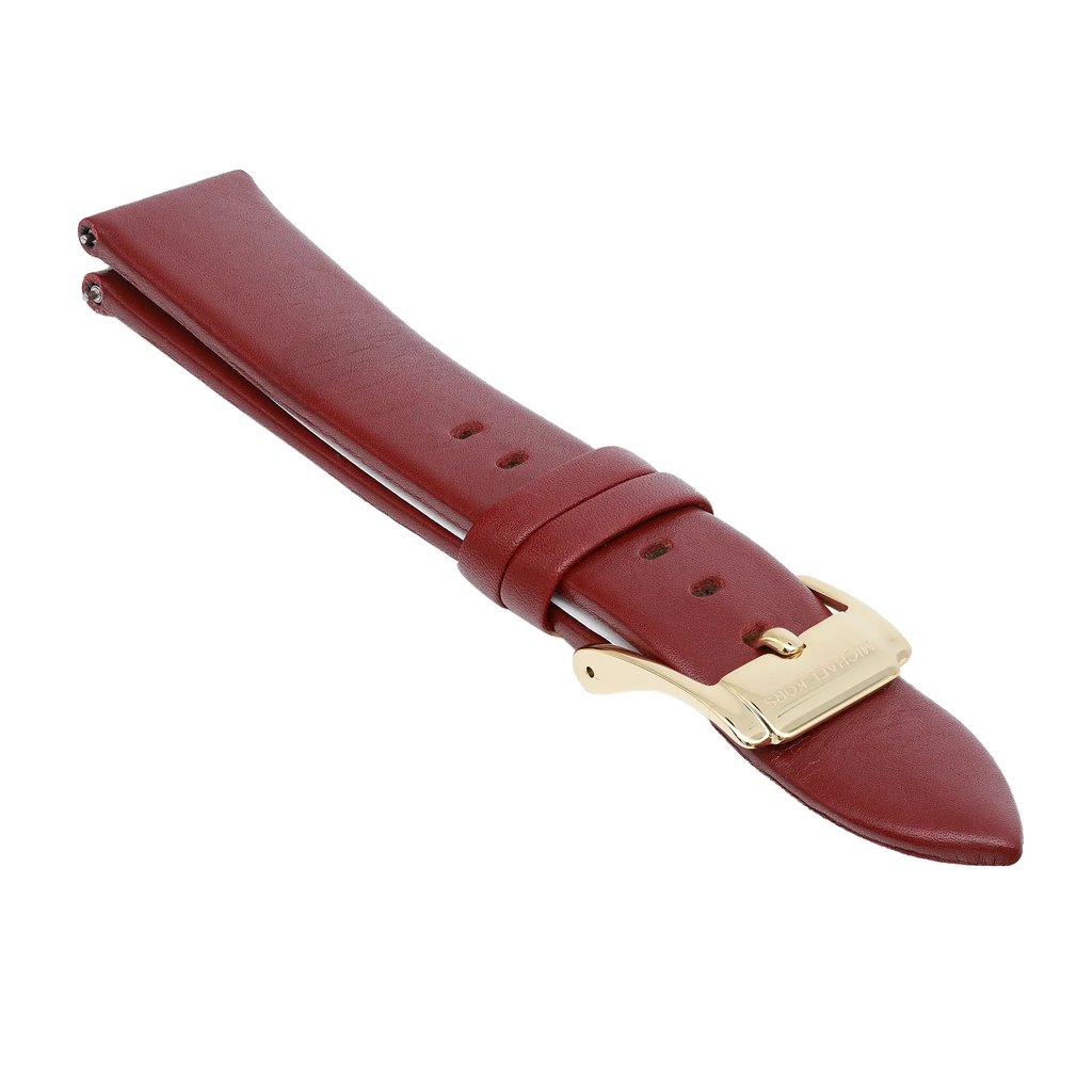 An image of a Wristwatch by Michael Kors. This Display Model item is designed for Women, featuring a Dress/Formal style. It has a Quartz movement and an Analog display with a Champange dial color. The indices include Arabic Numerals. The band is made of Stainless Steel and the case is made of Stainless Steel. The watch has a Round shape with a case size of 38 mm and a case thickness of 10 mm.