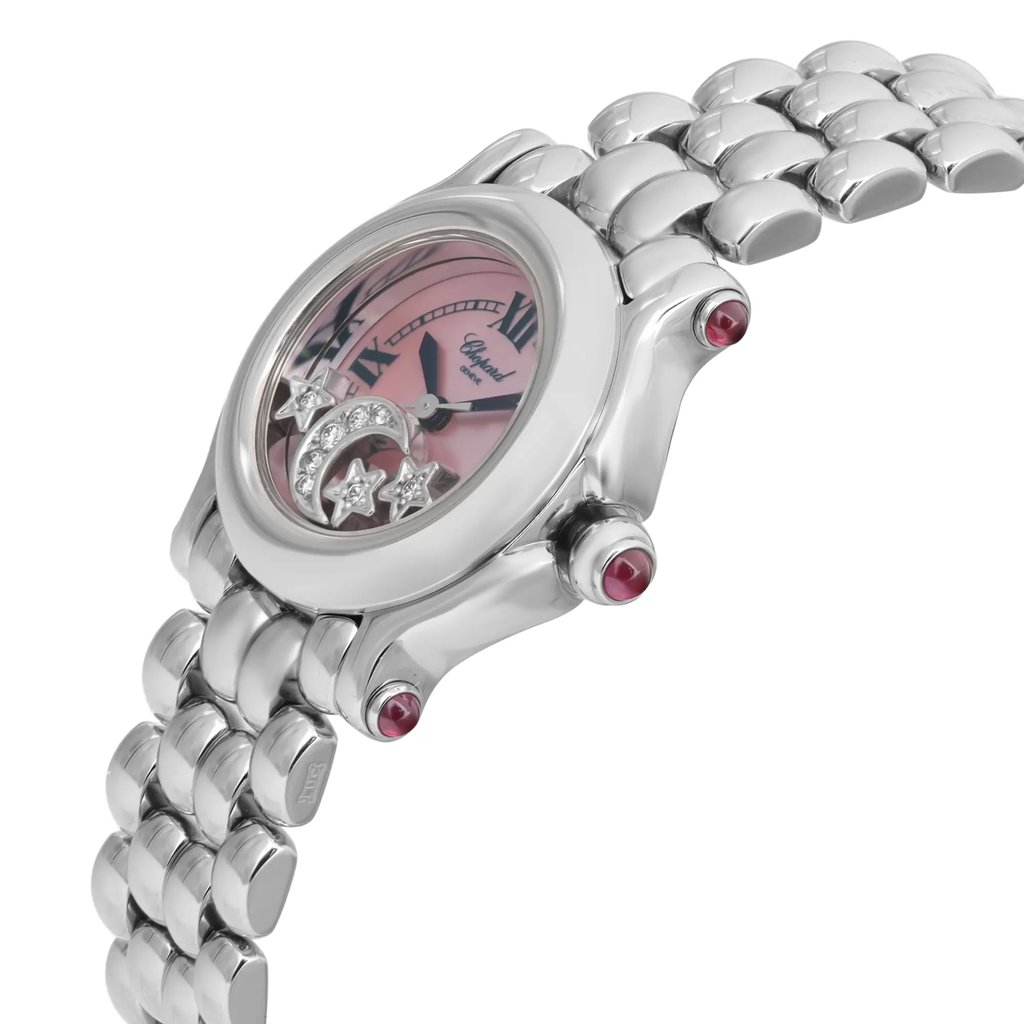 View Of Crown Facing Side Of Chopard 27/8250-23 Stainless Steel Watch Pre Owned Condition