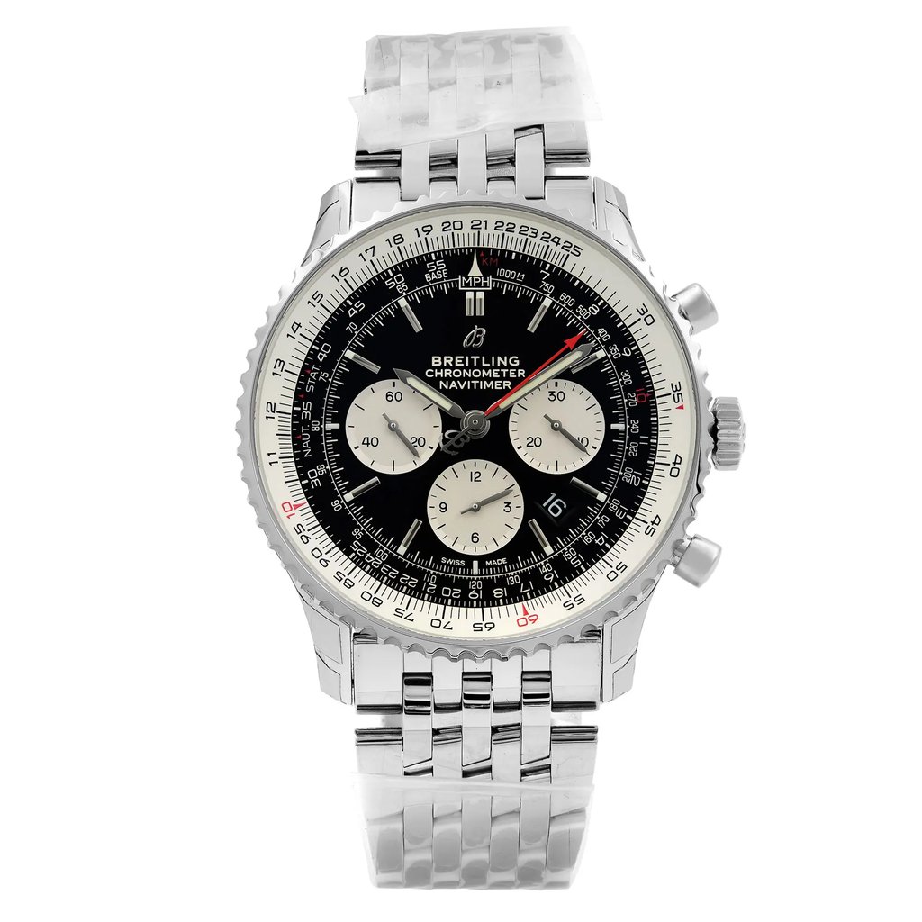 Front Full View Of Breitling AB0127211B1A1 Stainless Steel Watch Unworn Condition {Product Condition}