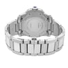 Back View Of {Caseback} Back Case And Closed Stainless Steel Band Of Cartier W7100057 Watch Pre Owned Condition