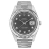 Front Full View Of Rolex 116334 Stainless Steel Watch Pre Owned Condition Good