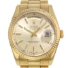 Up Close Front Facing Picture Of Rolex 118238 Gold 18kt Watch Pre Owned Condition