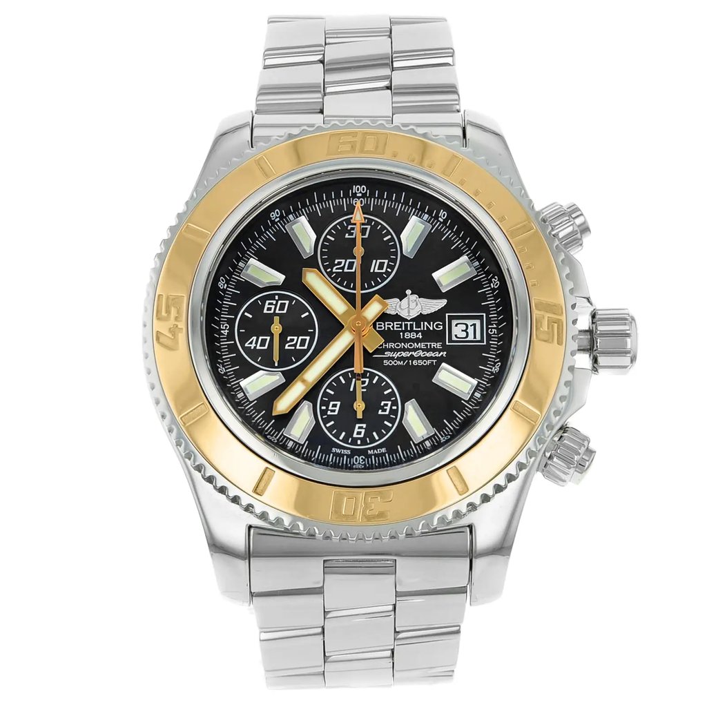 Front Full View Of Breitling C1334112/BA84-163A Stainless Steel Watch Display Model Condition {Product Condition}