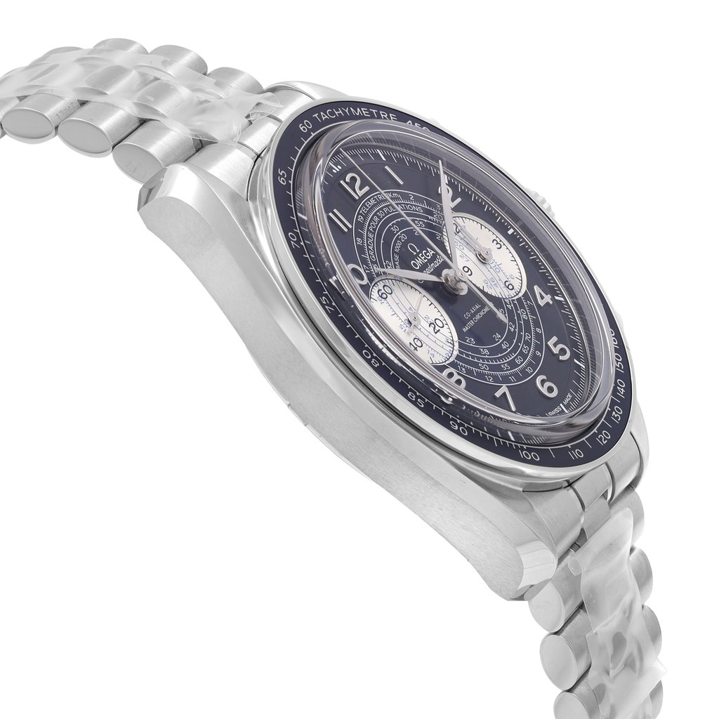 View Of Opposite Crown Facing Side Of Omega 329.30.43.51.03.001 Stainless Steel Watch Unworn Condition