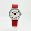Front Full View Of Mondaine MSE.30210.LC Stainless Steel Watch Display Model Condition {Product Condition}