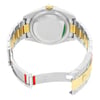 Back View Of {Caseback} Back Case And Open Stainless and Solid Gold Band Of Rolex 326933 Watch Unworn Condition