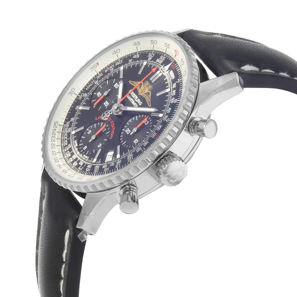 View Of Crown Facing Side Of Breitling A233222P/BD70 Stainless Steel Watch Pre Owned Condition