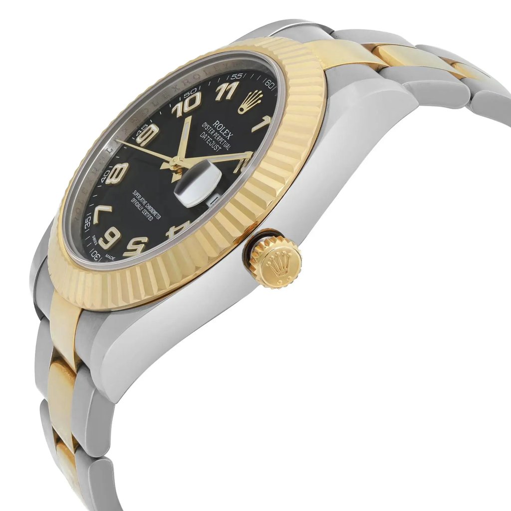 View Of Crown Facing Side Of Rolex 116333  Stainless Steel Watch Pre Owned Condition