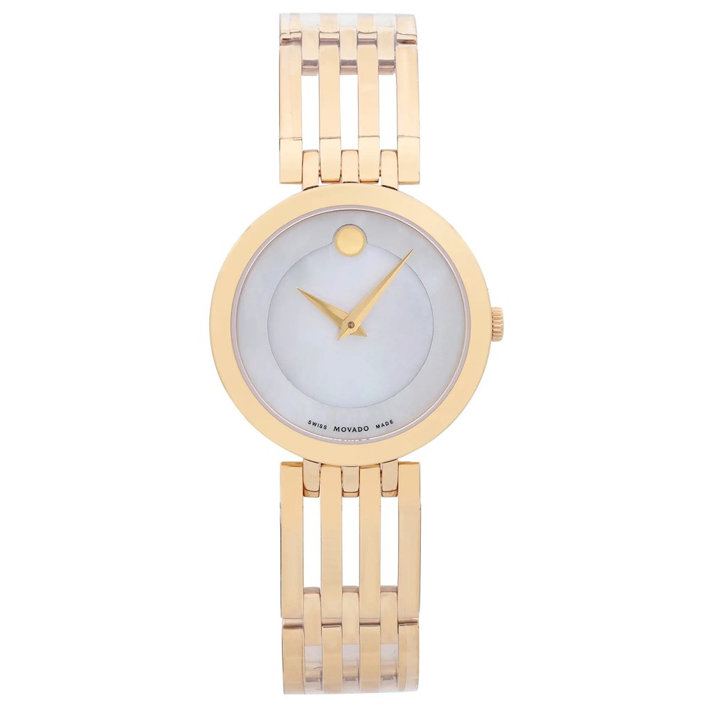 Front Full View Of Movado 0607054 Stainless Steel Watch Display Model Condition Excellent