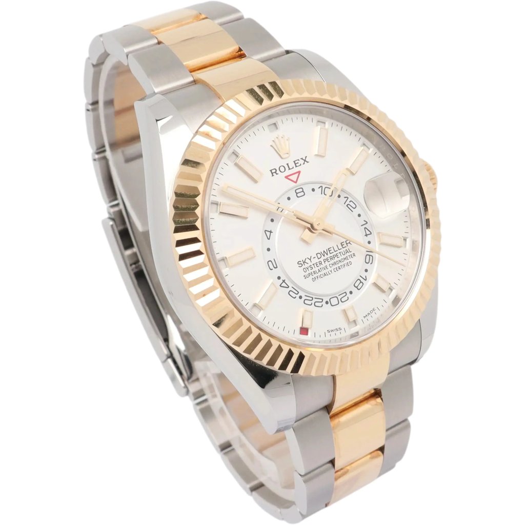 View Of Opposite Crown Facing Side Of Rolex 326933 Stainless Steel Watch Pre Owned Condition
