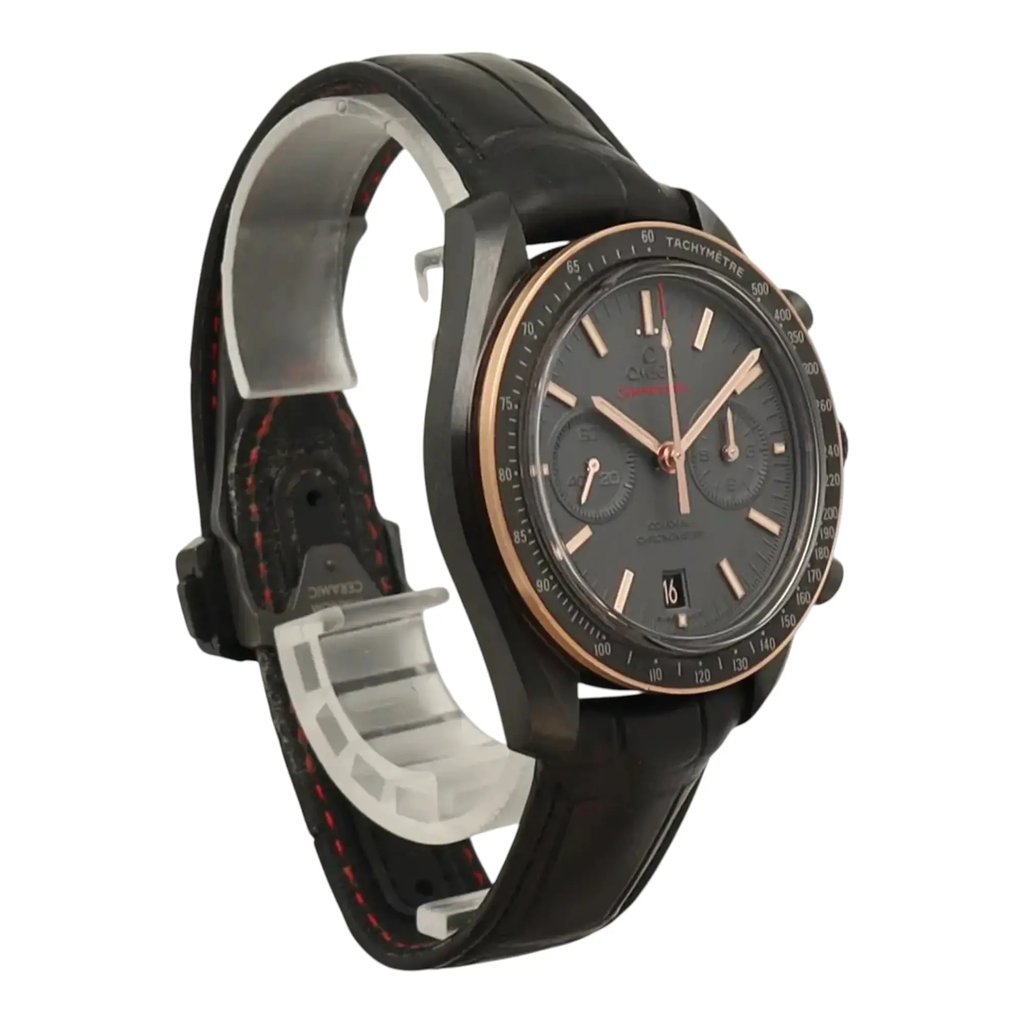 View Of Opposite Crown Facing Side Of OMEGA 311.63.44.51.06.001 Ceramic Watch Pre Owned Condition