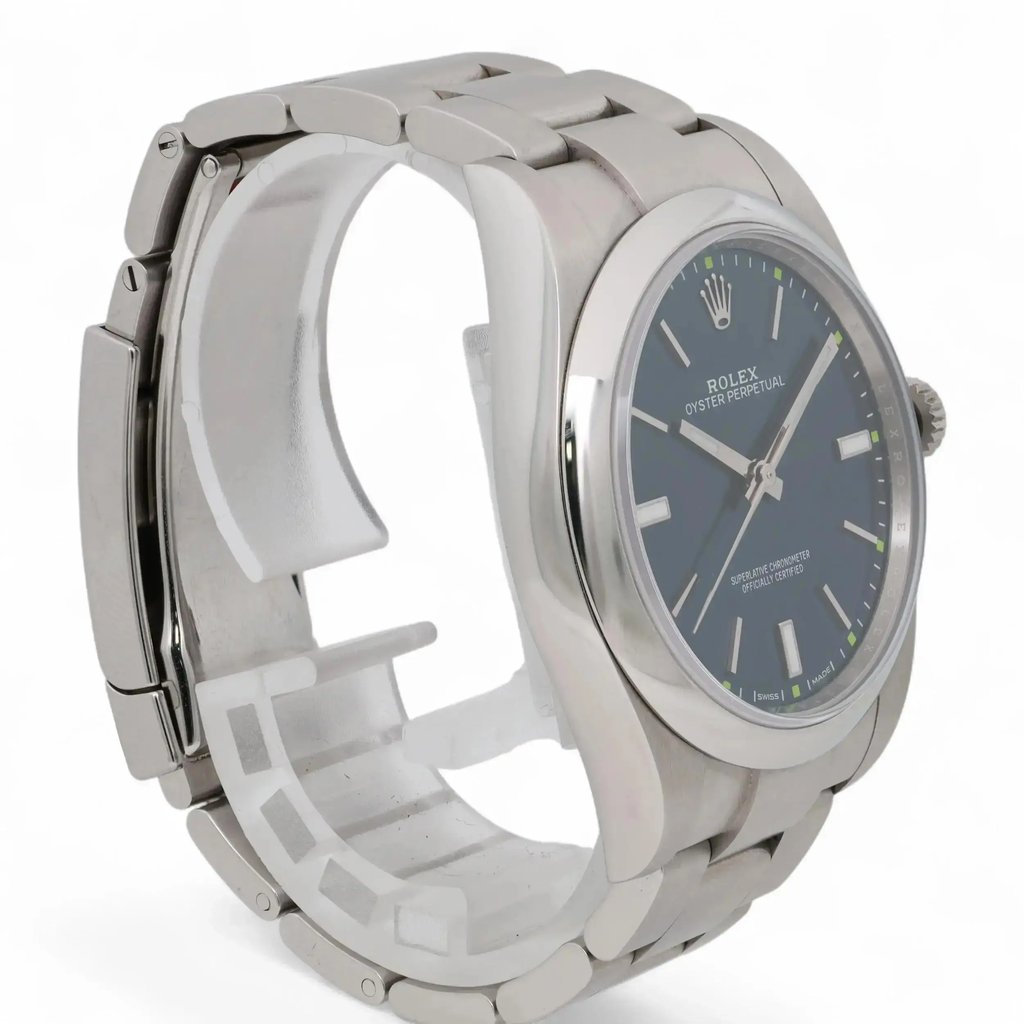 View Of Opposite Crown Facing Side Of Rolex 114300 Stainless Steel Watch Pre Owned Condition