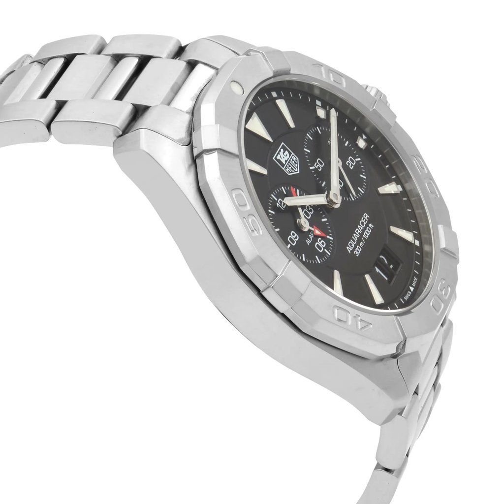 View Of Opposite Crown Facing Side Of TAG Heuer WAY111Z.BA0910 Stainless Steel Watch Pre Owned Condition
