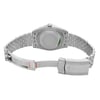 Back View Of Snap Back Case And Open Stainless Steel Band Of Rolex 126334 Watch New Condition