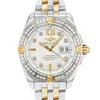Up Close Front Facing Picture Of Breitling B49350 Stainless Steel Watch Pre Owned Condition