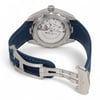 Back View Of Exhibition Back Case And Open Rubber Band Of OMEGA 220.10.43.22.03.002 Watch Pre Owned Condition