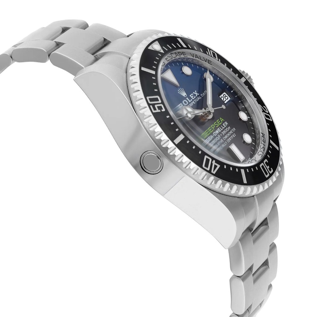 View Of Opposite Crown Facing Side Of Rolex 136660 Stainless Steel Watch New Condition