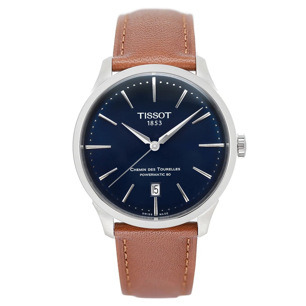 Front Full View Of Tissot T139.807.16.041.00 Stainless Steel Watch Unworn Condition {Product Condition}