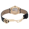 Back View Of Exhibition Back Case And Open Leather Band Of Patek Philippe 5146J-001 Watch Pre Owned Condition