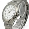 View Of Crown Facing Side Of Rolex 116034 Stainless Steel Watch Pre Owned Condition