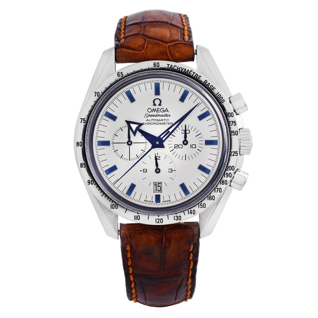 Front Full View Of OMEGA 3551.20.00 Stainless Steel Watch Pre Owned Condition {Product Condition}