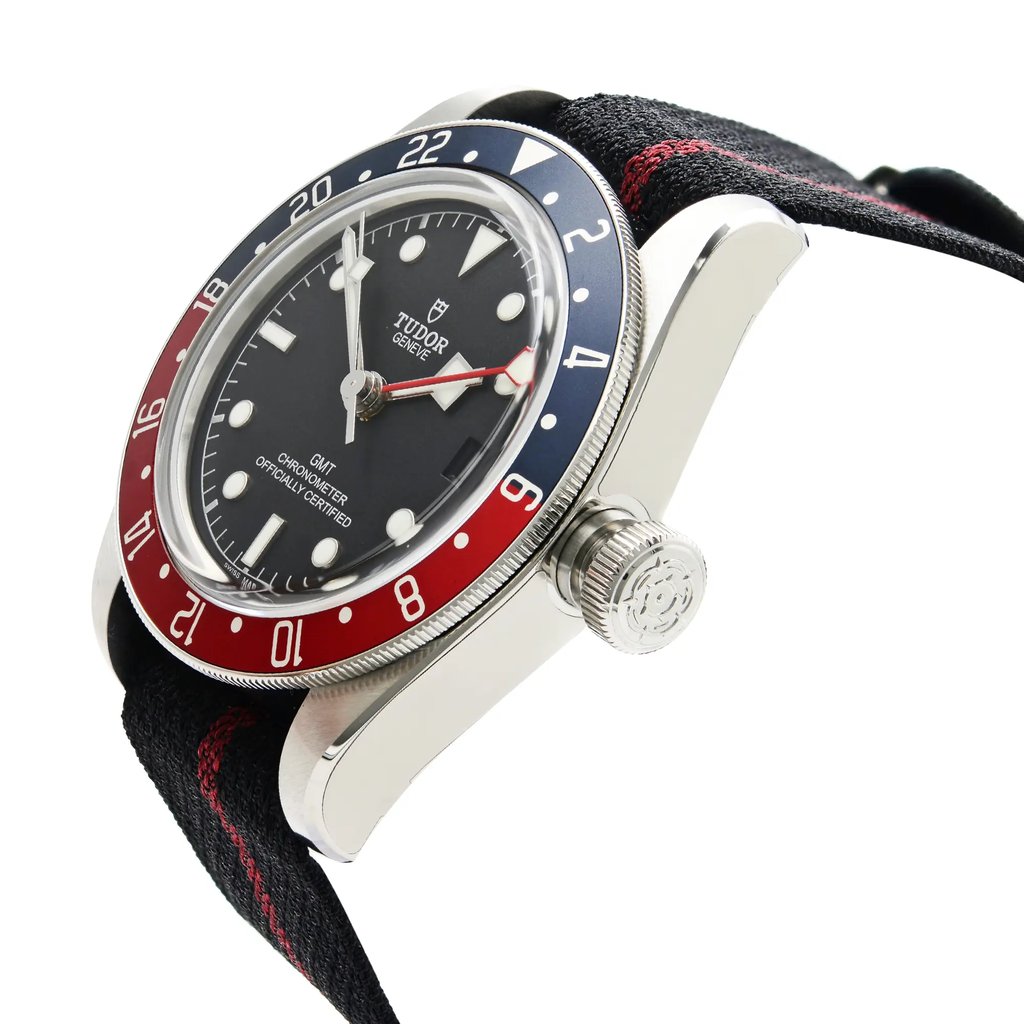 View Of Crown Facing Side Of TUDOR M79830RB-0003 Stainless Steel Watch Unworn Condition