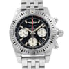 Up Close Front Facing Picture Of Breitling AB01442J/BD26-378A Stainless Steel Watch Display Model Condition
