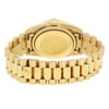 Back View Of {Caseback} Back Case And Closed Gold Band Of Rolex 18038 Watch Pre Owned Condition
