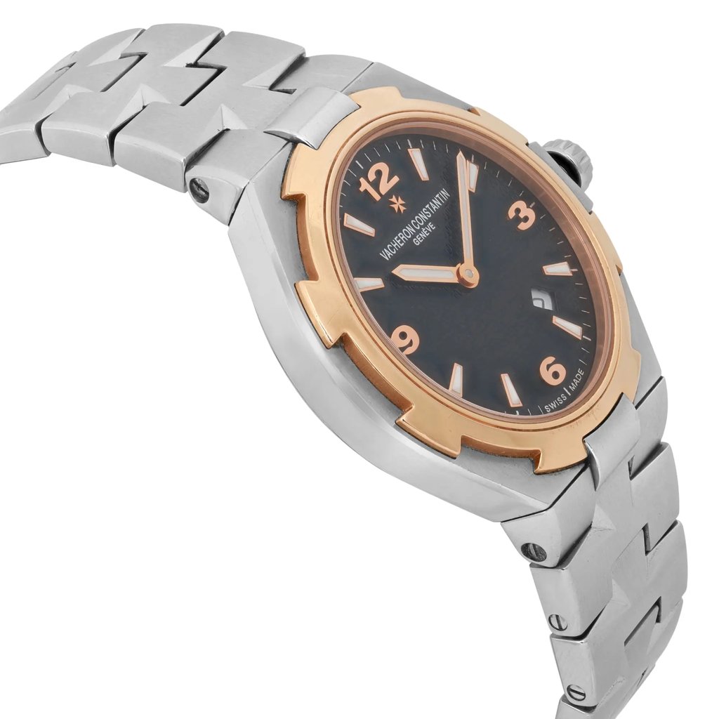View Of Opposite Crown Facing Side Of Vacheron Constantin 25250 Stainless Steel Watch Pre Owned Condition
