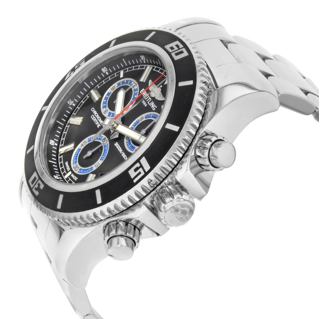 View Of Crown Facing Side Of Breitling A73310A8/BB74-160A Stainless Steel Watch Pre Owned Condition