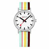 Front Full View Of Mondaine A660.30360.16SBK Stainless Steel Watch Display Model Condition {Product Condition}