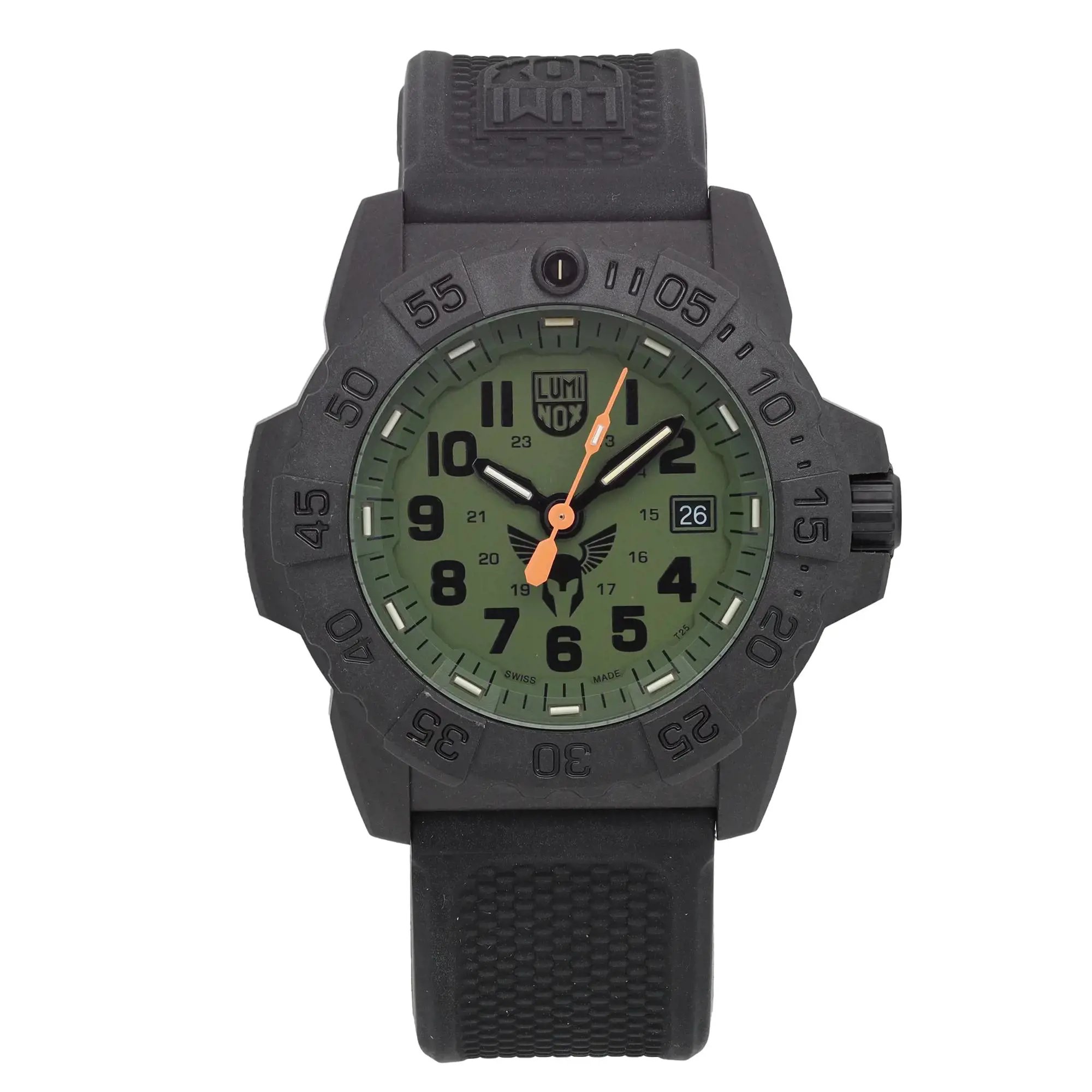 Front Full View Of Luminox XS.3501.BO.TV.SET Carbon Watch Display Model Condition Excellent