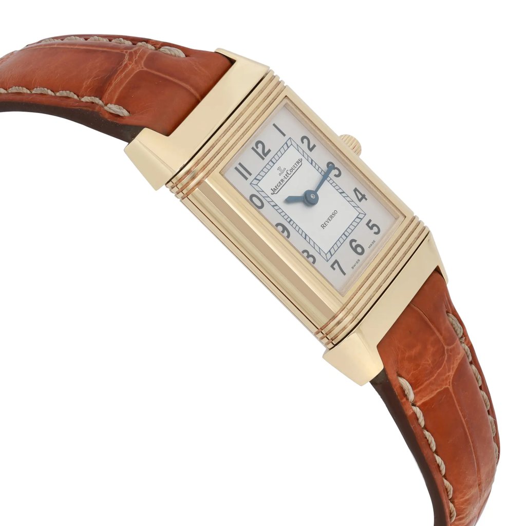 View Of Opposite Crown Facing Side Of Jaeger-LeCoultre 260.1.86 Yellow Gold Watch Pre Owned Condition