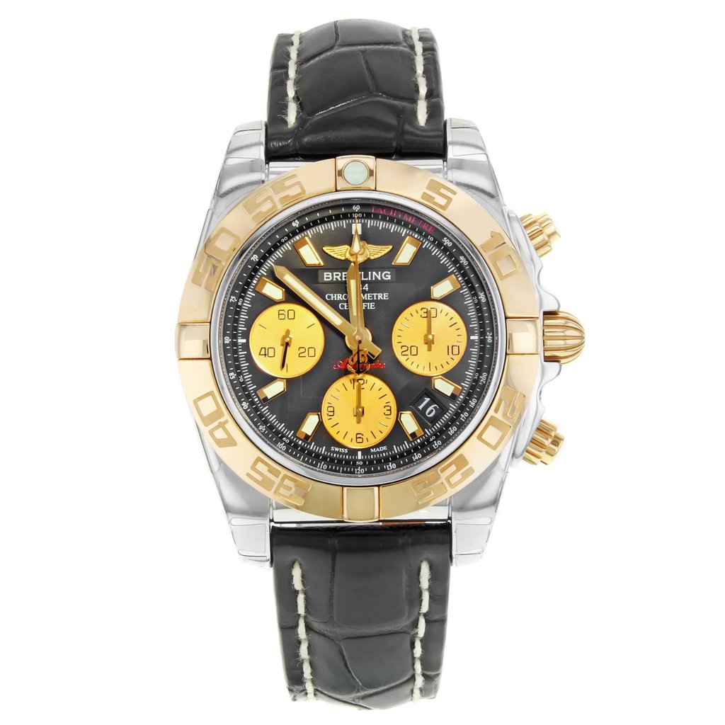 Front Full View Of Breitling CB014012/BA53-729P Stainless Steel Watch Display Model Condition {Product Condition}