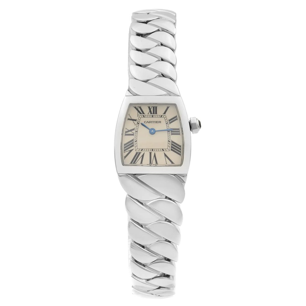 Front Full View Of Cartier W660012I Stainless Steel Watch Pre Owned Condition {Product Condition}